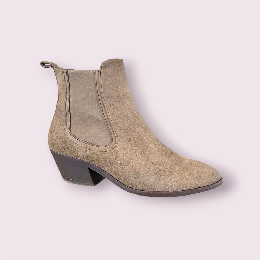 Thursday Boots Duchess Chelsea Ankle Boots Women's Size 7 Tan Light Brown Suede